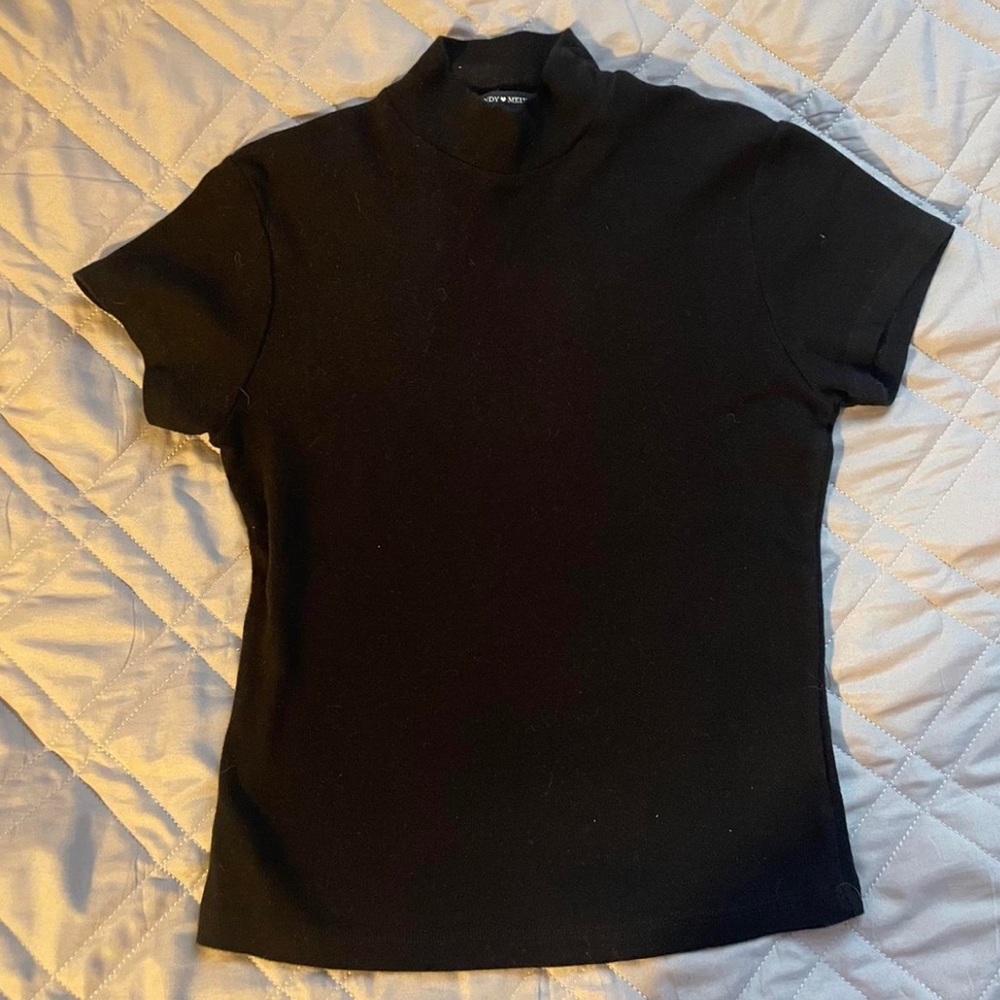 Brandy Melville mock turtle neck crop top